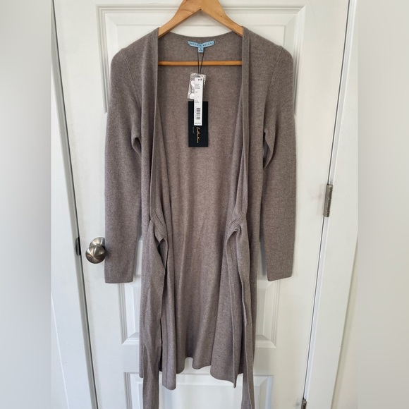 New! Antonio Melani Cashmere Wrap Tina Dress, Taupe, Small - Picture 4 of 8